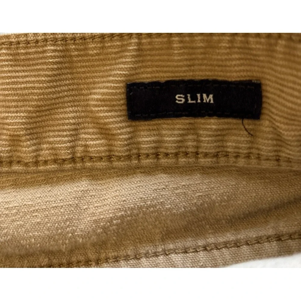 J.Crew Pants Mens 34x34(31.5) Brown Corduroy Slim Straight Leg Stretch Cotton